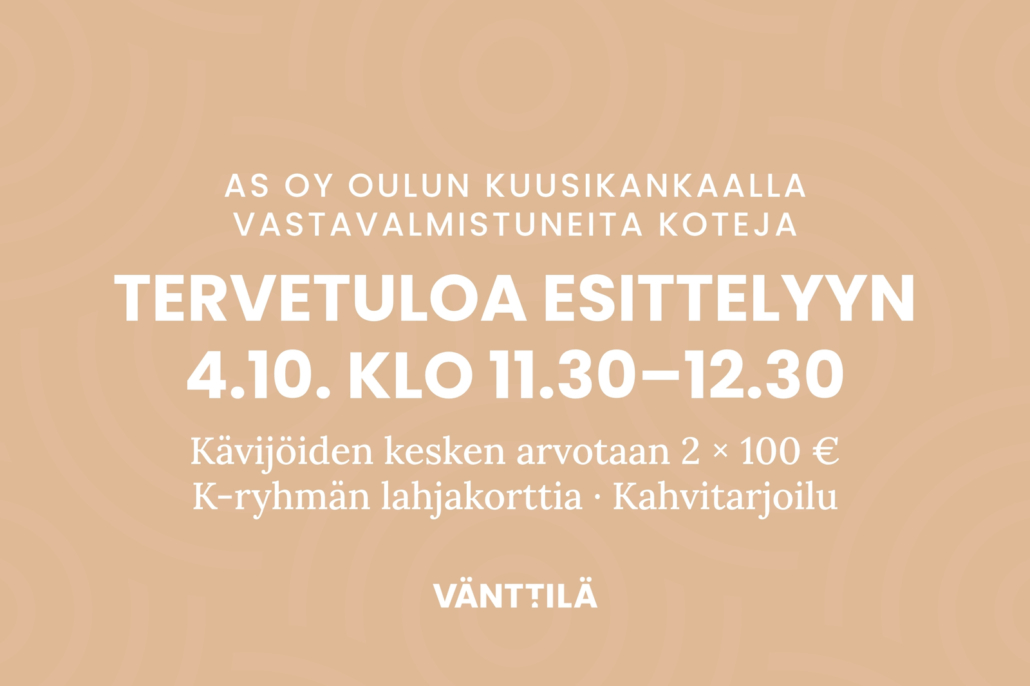 Rivitalo, 53m2, 2h+k+s, Kuusikankaantie 1 A 2 , 90620 Oulu, Vesalanmäki